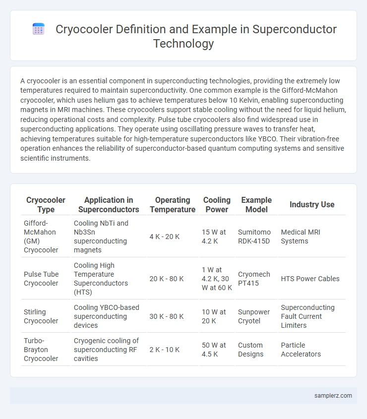 Cryocooler Definition and Example in Superconductor Technology