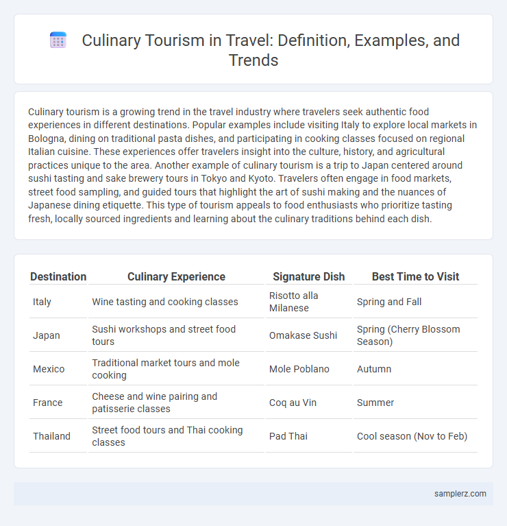 Culinary Tourism in Travel: Definition, Examples, and Trends