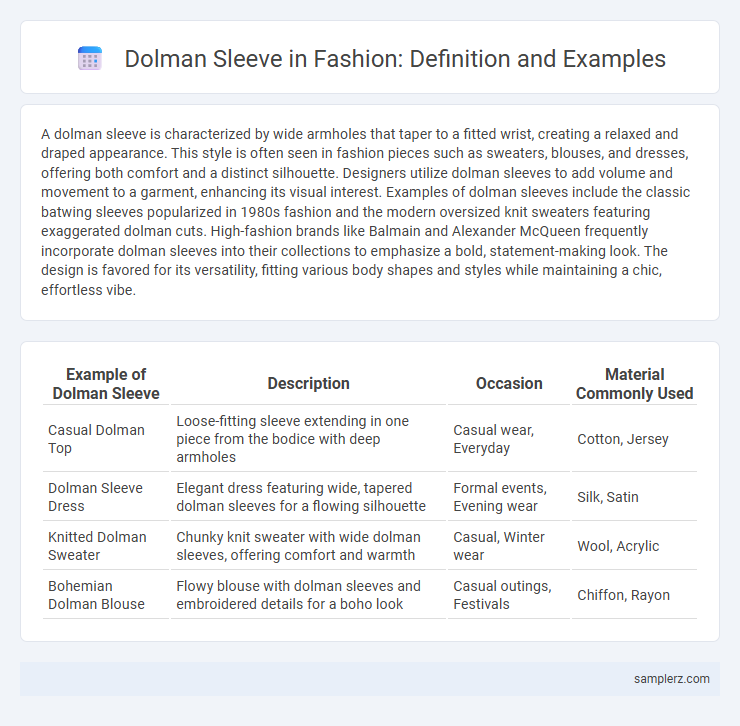 Dolman Sleeve in Fashion: Definition and Examples