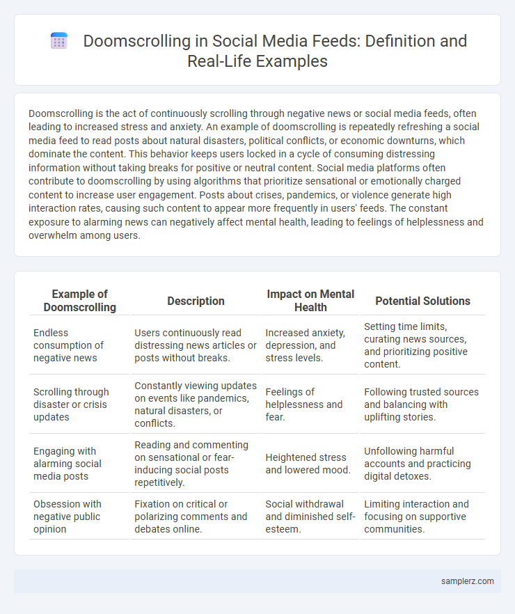 Doomscrolling in Social Media Feeds: Definition and Real-Life Examples