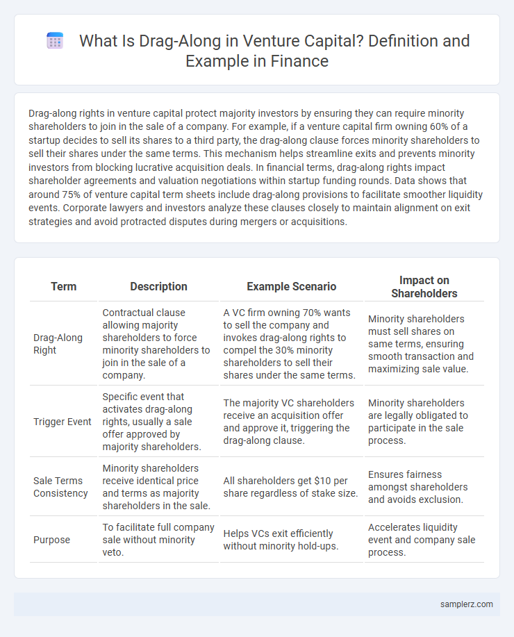 What Is Drag-Along in Venture Capital? Definition and Example in Finance