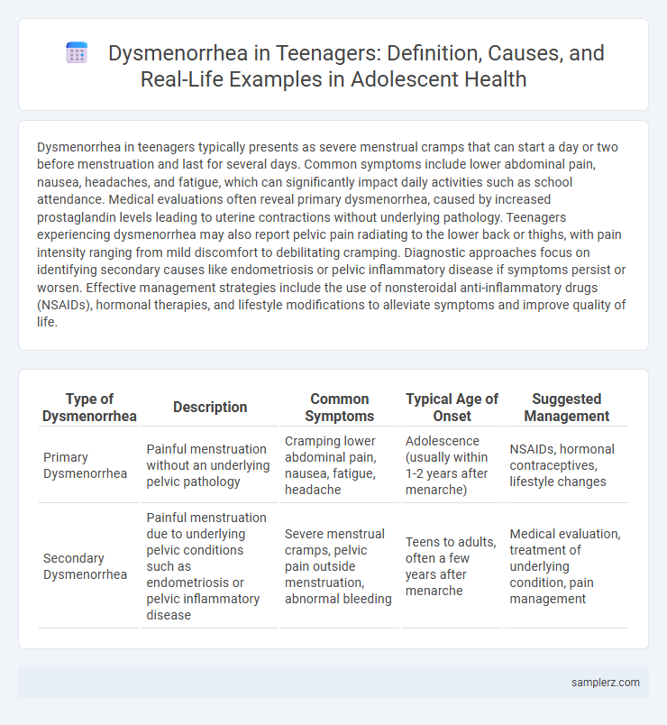 Dysmenorrhea in Teenagers: Definition, Causes, and Real-Life Examples in Adolescent Health