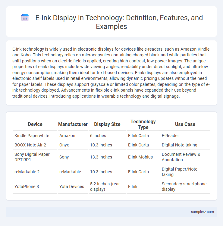 E-Ink Display in Technology: Definition, Features, and Examples