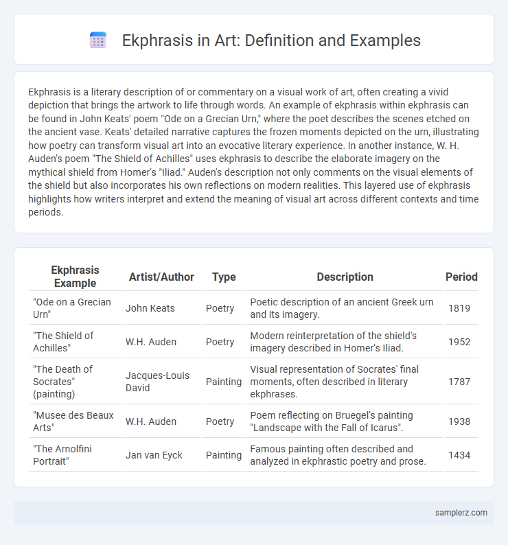 Ekphrasis in Art: Definition and Examples