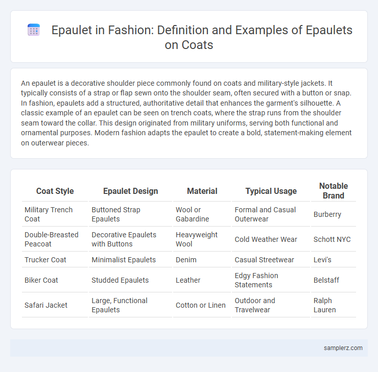 Epaulet in Fashion: Definition and Examples of Epaulets on Coats