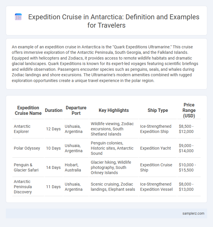 Expedition Cruise in Antarctica: Definition and Examples for Travelers