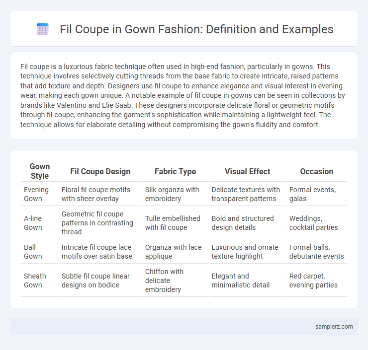 Fil Coupe in Gown Fashion: Definition and Examples