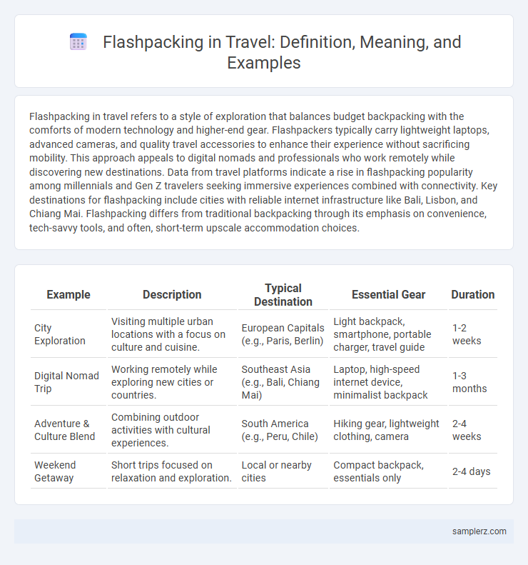 Flashpacking in Travel: Definition, Meaning, and Examples