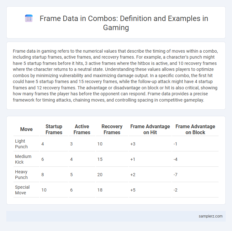 Frame Data in Combos: Definition and Examples in Gaming