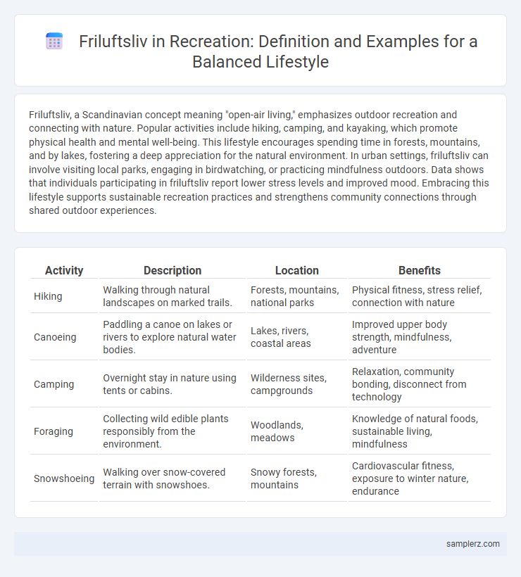 Friluftsliv in Recreation: Definition and Examples for a Balanced Lifestyle