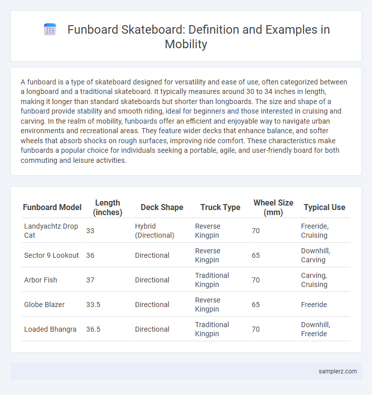 Funboard Skateboard: Definition and Examples in Mobility