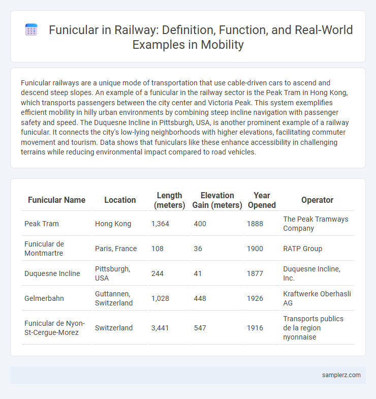 Funicular in Railway: Definition, Function, and Real-World Examples in Mobility