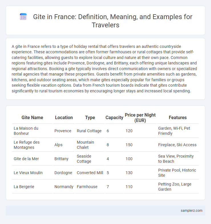 Gite in France: Definition, Meaning, and Examples for Travelers