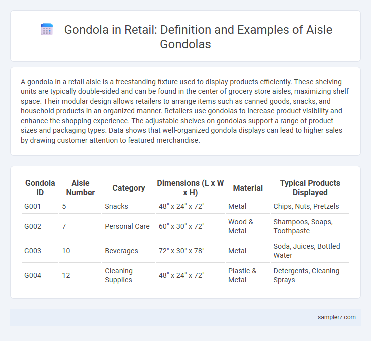Gondola in Retail: Definition and Examples of Aisle Gondolas