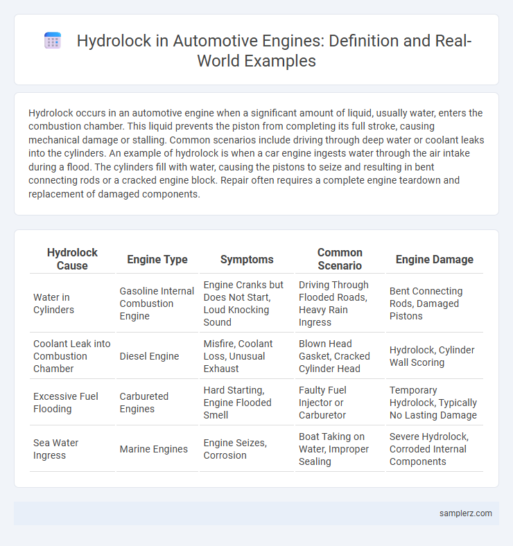 Hydrolock in Automotive Engines: Definition and Real-World Examples