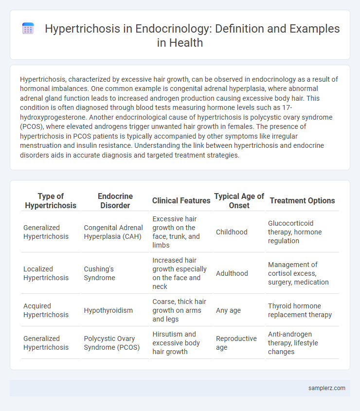 Hypertrichosis in Endocrinology: Definition and Examples in Health