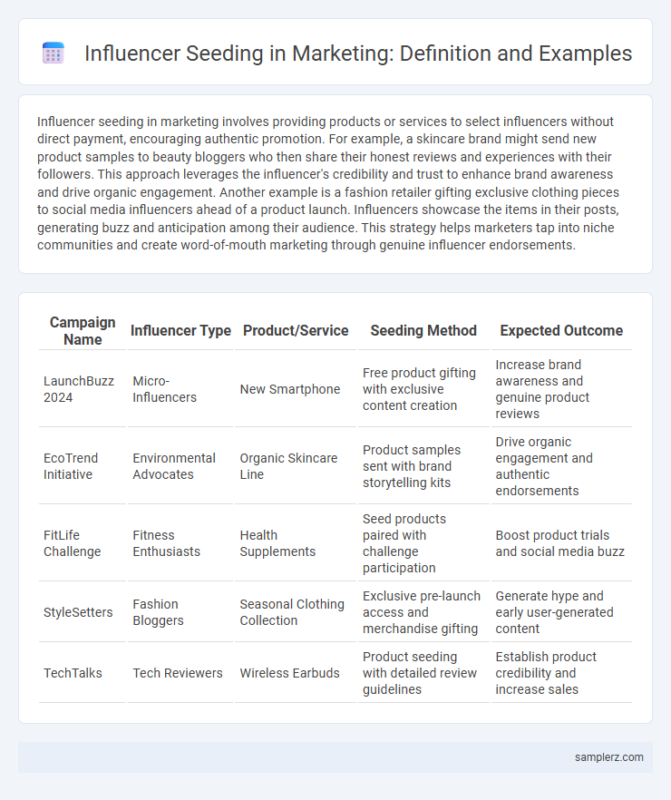 Influencer Seeding in Marketing: Definition and Examples