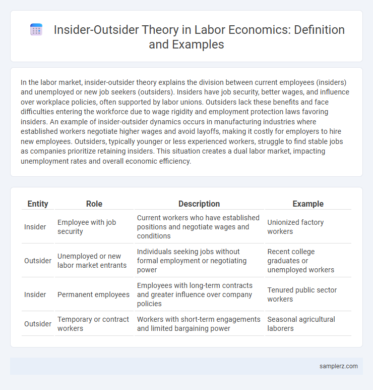 Insider-Outsider Theory in Labor Economics: Definition and Examples
