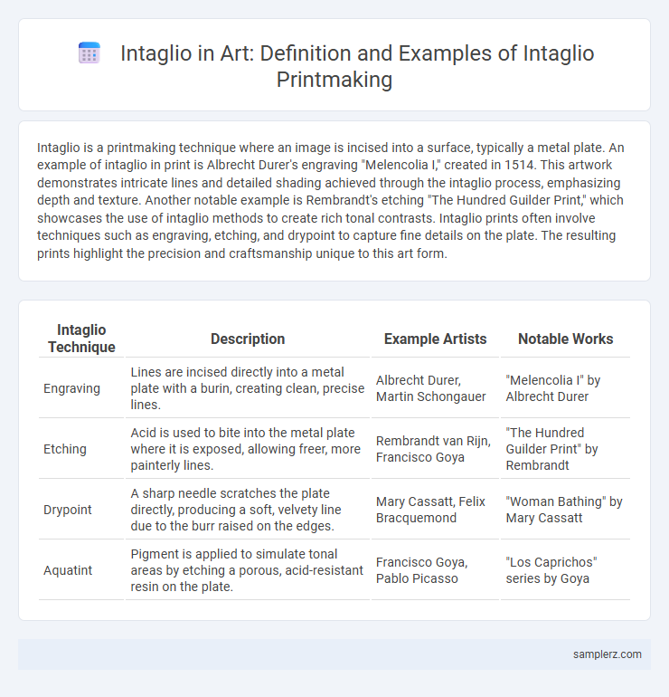 Intaglio in Art: Definition and Examples of Intaglio Printmaking