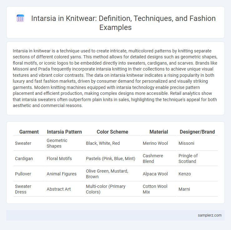 Intarsia in Knitwear: Definition, Techniques, and Fashion Examples
