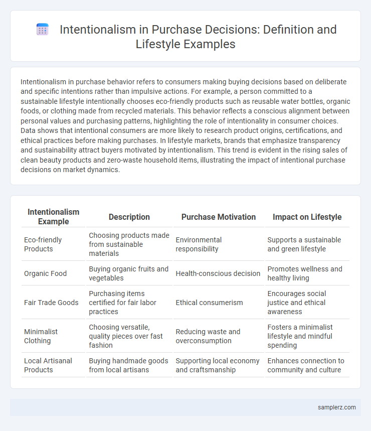 Intentionalism in Purchase Decisions: Definition and Lifestyle Examples