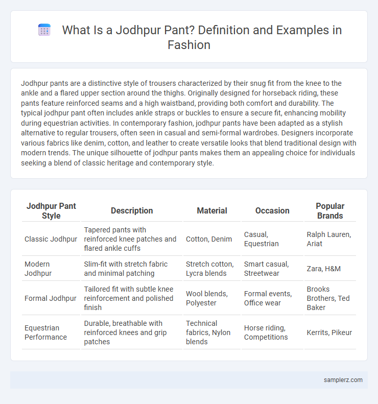 What Is a Jodhpur Pant? Definition and Examples in Fashion