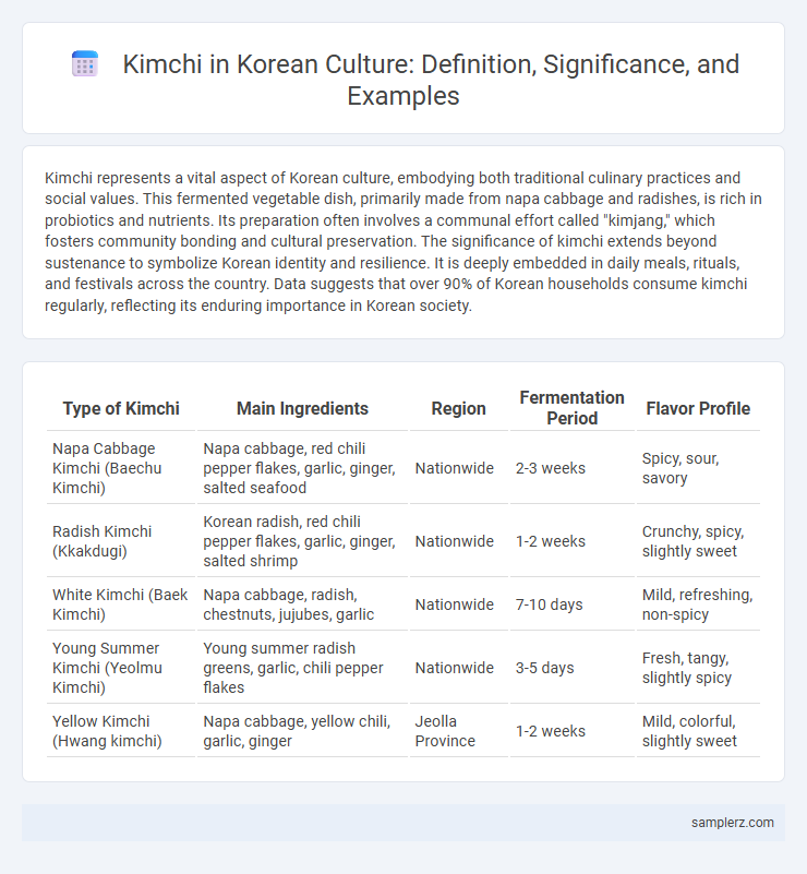 Kimchi in Korean Culture: Definition, Significance, and Examples