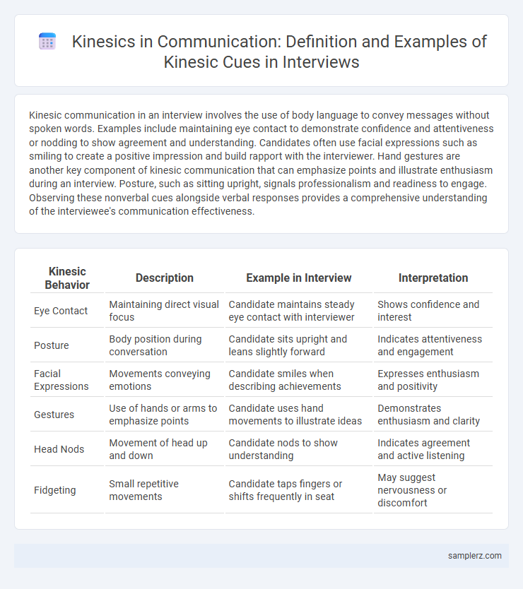 Kinesics in Communication: Definition and Examples of Kinesic Cues in Interviews