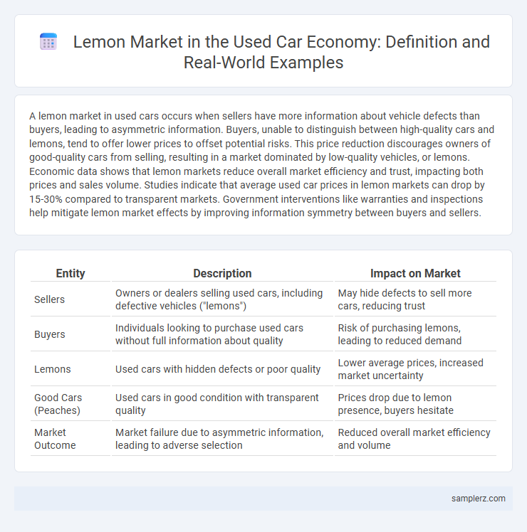 Lemon Market in the Used Car Economy: Definition and Real-World Examples
