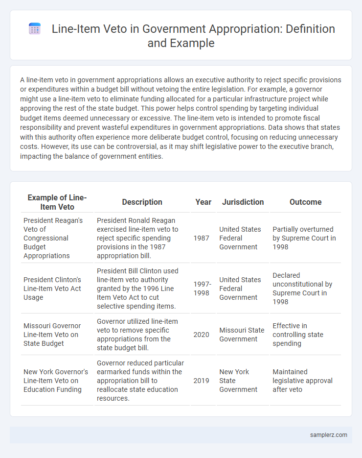 Line-Item Veto in Government Appropriation: Definition and Example