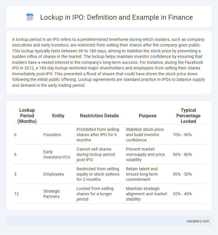 Lockup in IPO: Definition and Example in Finance