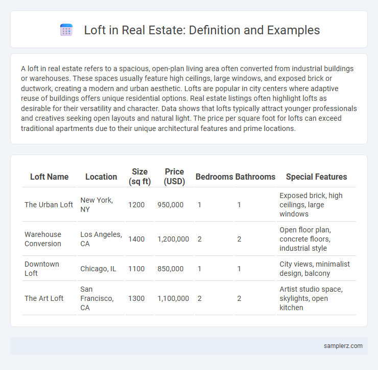 Loft in Real Estate: Definition and Examples