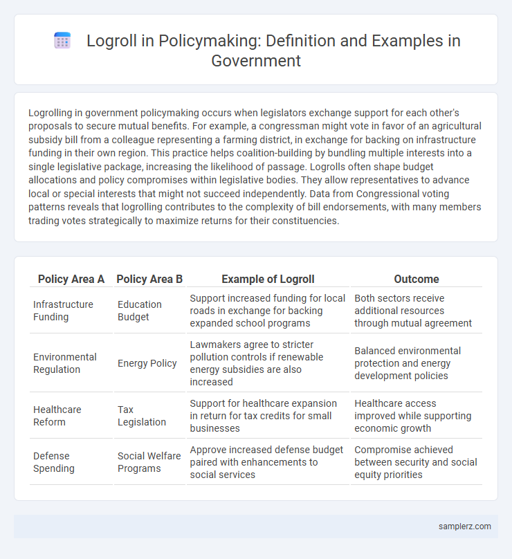 Logroll in Policymaking: Definition and Examples in Government