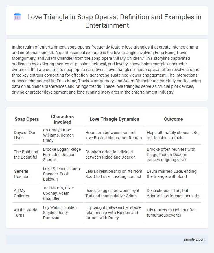 Love Triangle in Soap Operas: Definition and Examples in Entertainment