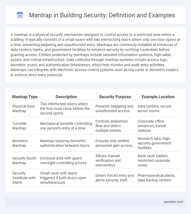 Mantrap in Building Security: Definition and Examples