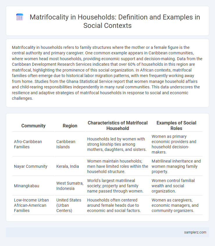 Matrifocality in Households: Definition and Examples in Social Contexts