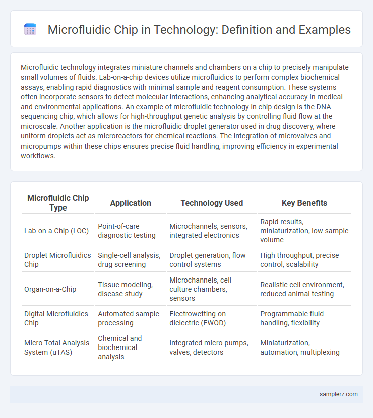 Microfluidic Chip in Technology: Definition and Examples