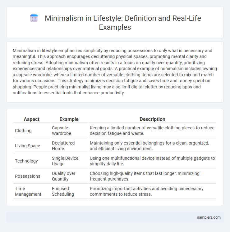 Minimalism in Lifestyle: Definition and Real-Life Examples