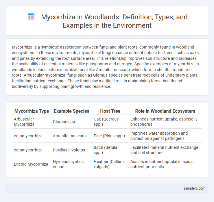 Mycorrhiza in Woodlands: Definition, Types, and Examples in the Environment