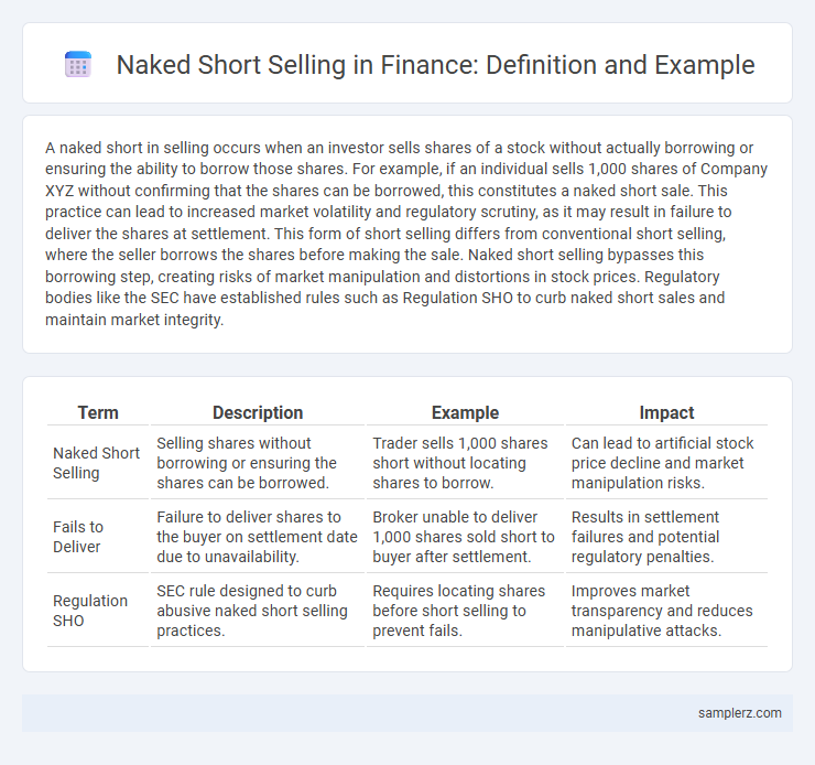 Naked Short Selling in Finance: Definition and Example