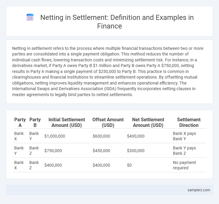 Netting in Settlement: Definition and Examples in Finance