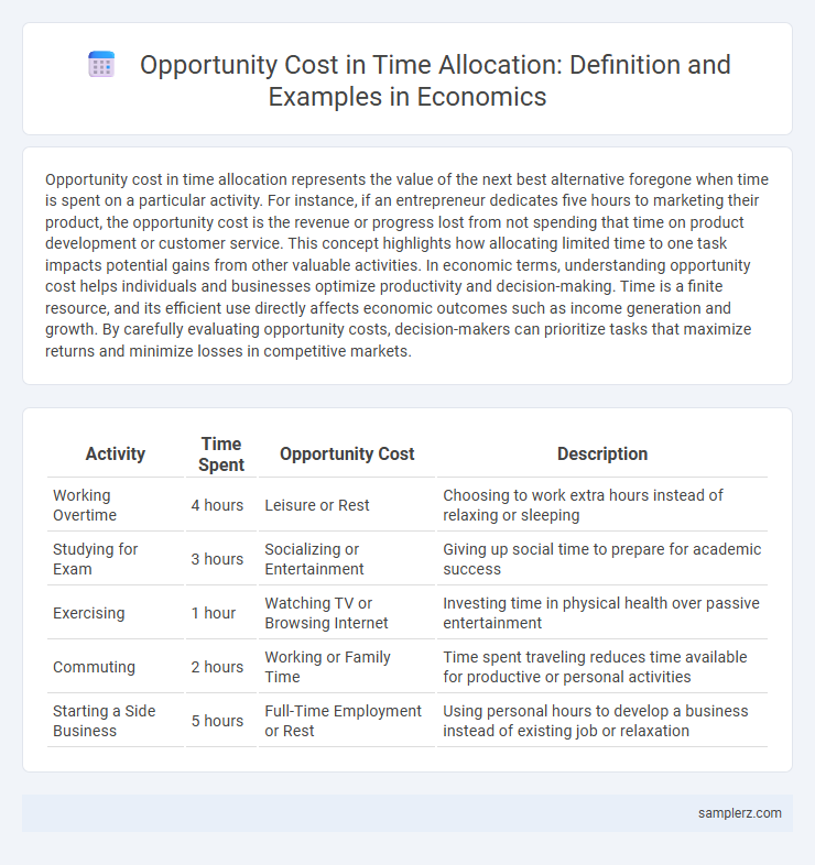 Opportunity Cost in Time Allocation: Definition and Examples in Economics