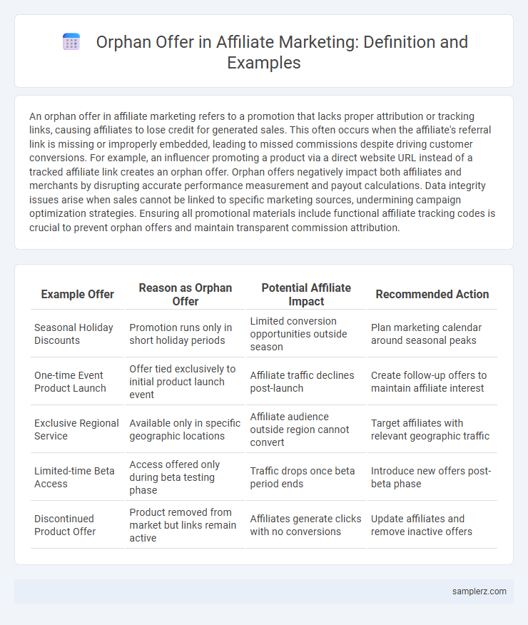 Orphan Offer in Affiliate Marketing: Definition and Examples