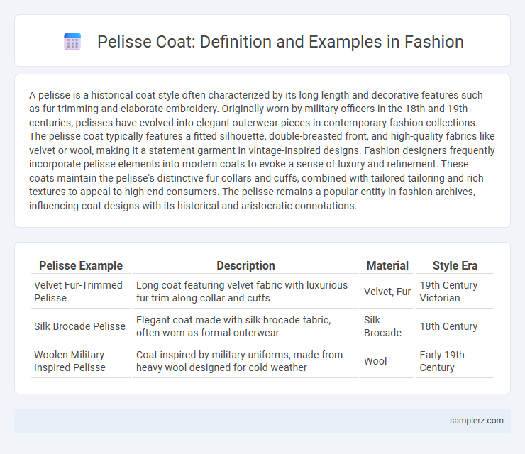 Pelisse Coat: Definition and Examples in Fashion
