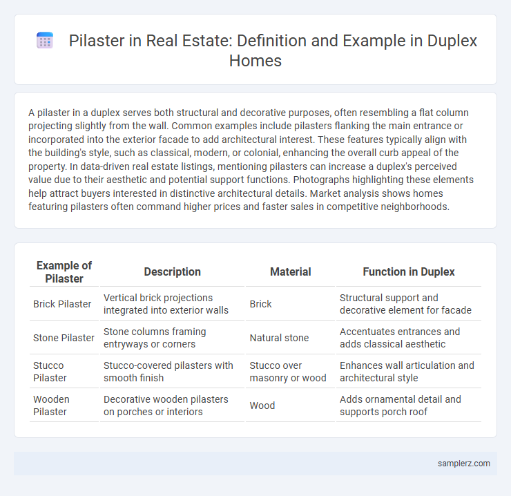 Pilaster in Real Estate: Definition and Example in Duplex Homes