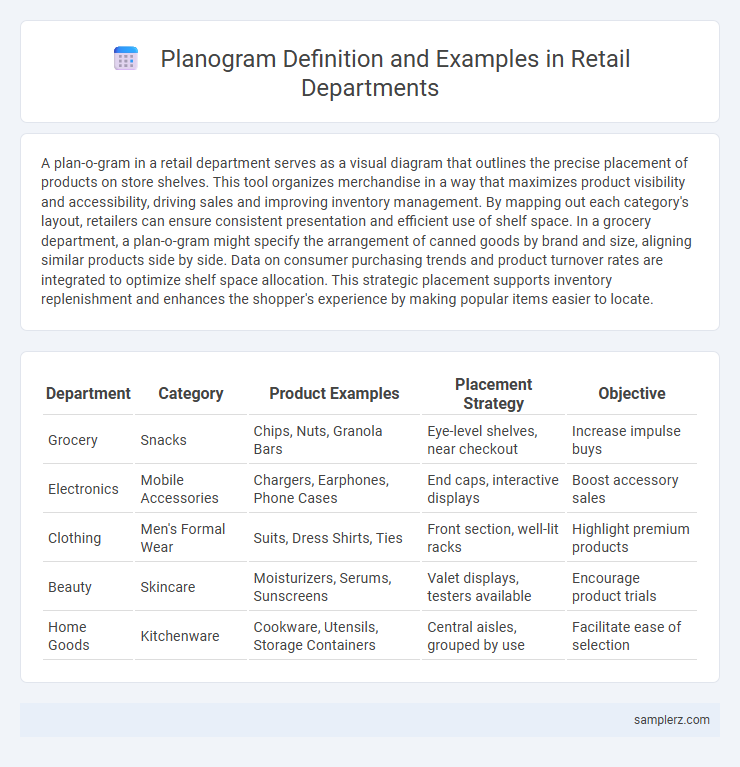 Planogram Definition and Examples in Retail Departments