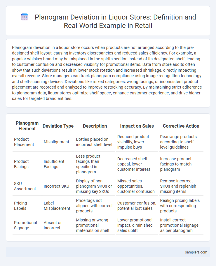 Planogram Deviation in Liquor Stores: Definition and Real-World Example in Retail