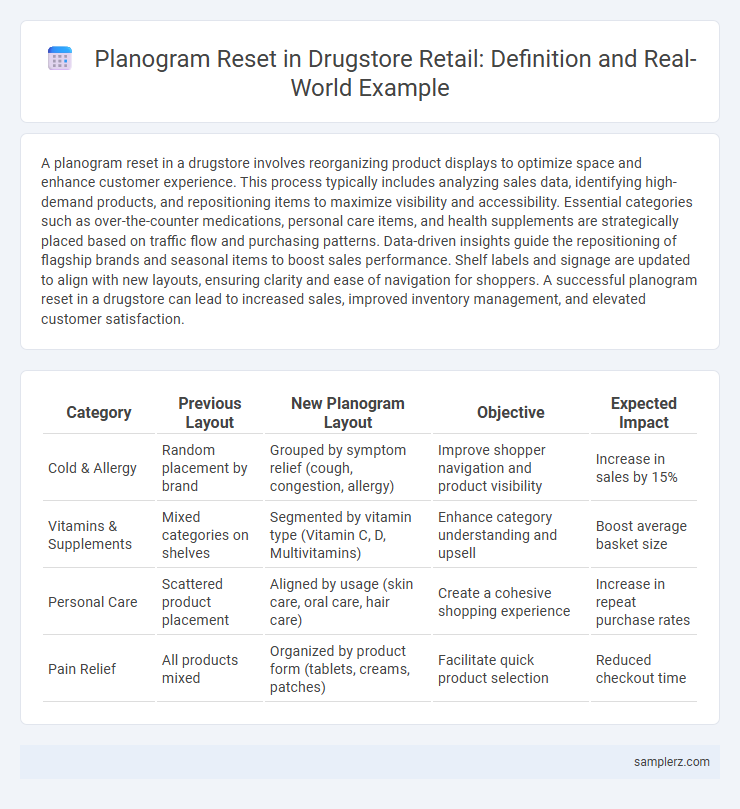 Planogram Reset in Drugstore Retail: Definition and Real-World Example