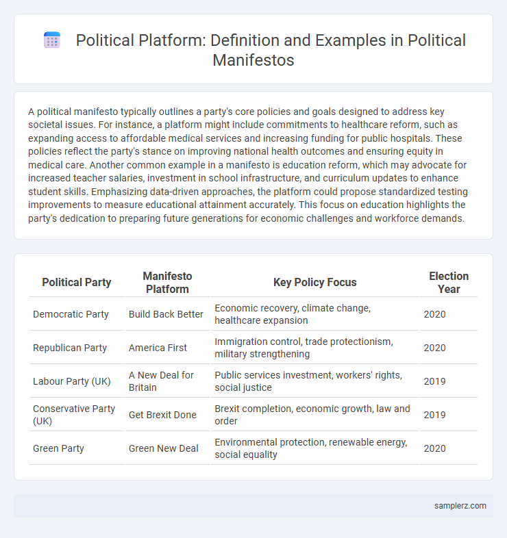 Political Platform: Definition and Examples in Political Manifestos