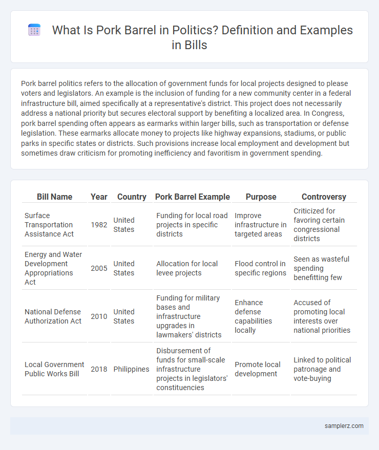 What Is Pork Barrel in Politics? Definition and Examples in Bills